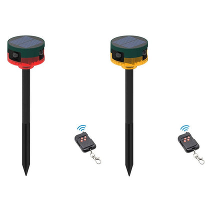 Belro 360-degree solar repeller for pigeons, birds, wild boar, rabbits, and deer in outdoor pest control applications