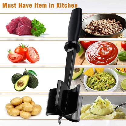 Belro meat chopper with heat-resistant handle and stainless steel blades, designed for efficient kitchen use.