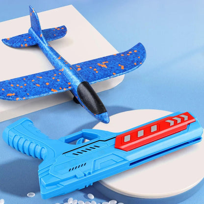 Colorful Belro flying aeroplane toy with wings and propeller, ideal for children’s play, made of durable plastic.