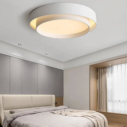 Belro LED modern ceiling lamp installed outdoors, providing bright, energy-efficient lighting for home and garden spaces.