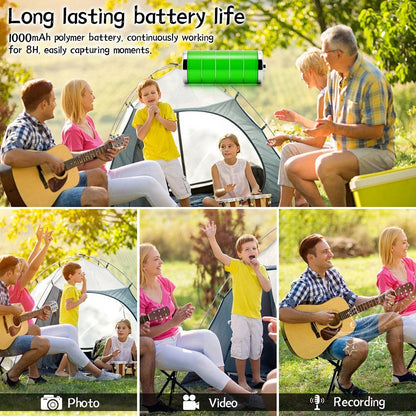 Belro 4K Ultra HD WiFi mini body camera showing compact design with lens and control buttons for discreet recording.