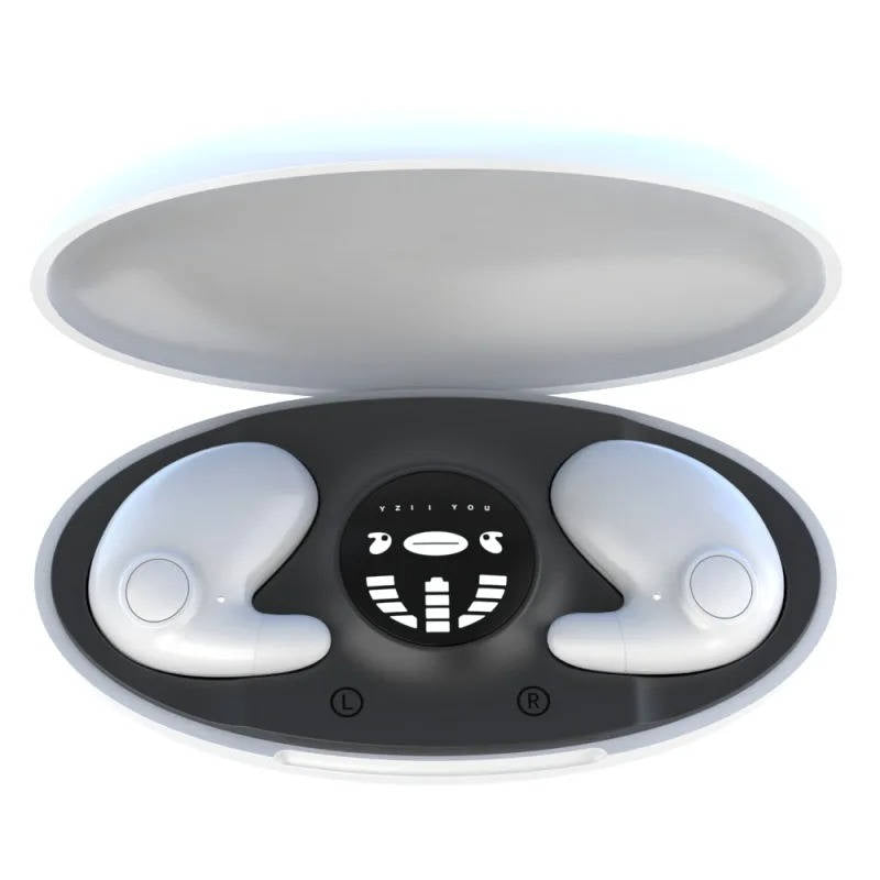 Belro sleeping earbuds designed for comfort and noise isolation, shown in a close-up image for restful sleep.