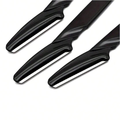 Set of 12 Belro women face razors for safe, quick facial hair removal, shown with sleek handles and disposable blades.