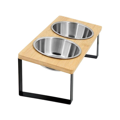 Belro elevated cat bowl for pets, featuring a sturdy stand and ceramic dish for comfortable feeding and watering.