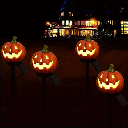 Belro Light Up Pumpkin Halloween pathway decor with glowing jack-o'-lantern design for outdoor home and garden display.