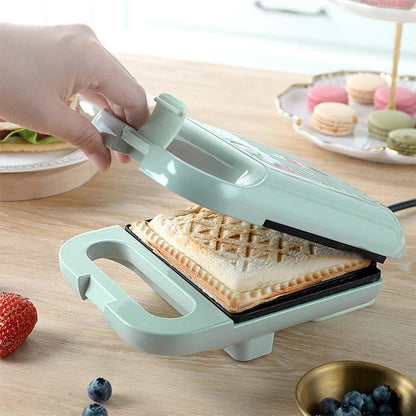 Belro electric sandwich maker with non-stick plates for quick, easy grilled sandwiches in a modern kitchen setting.