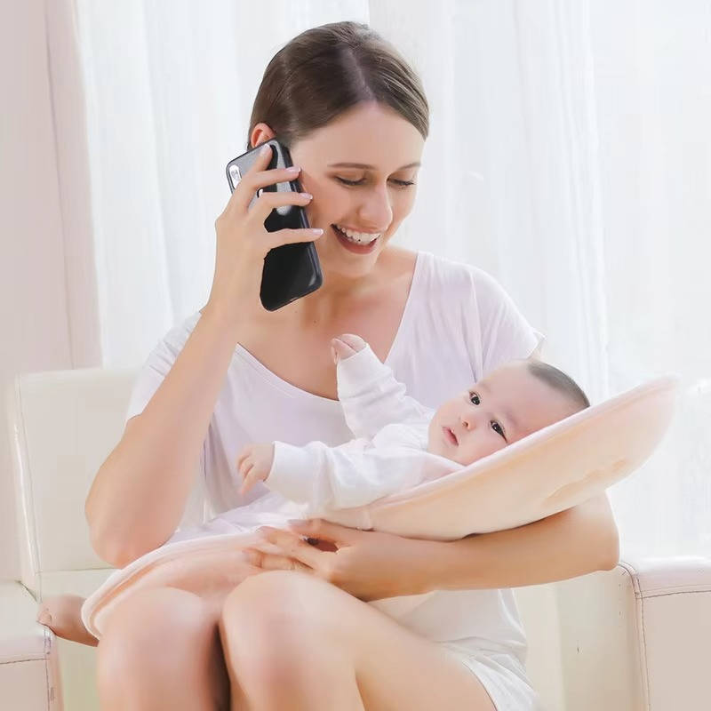 Belro newborn breastfeeding pillow with soft fabric and ergonomic design, ideal for comfortable feeding and support.