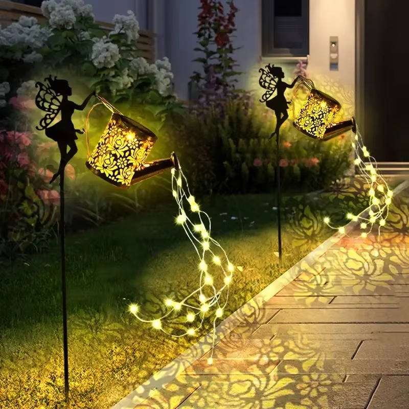 Belro outdoor hanging fairy lamp decoration attached to umbrella, adding ambient lighting for outdoor spaces.