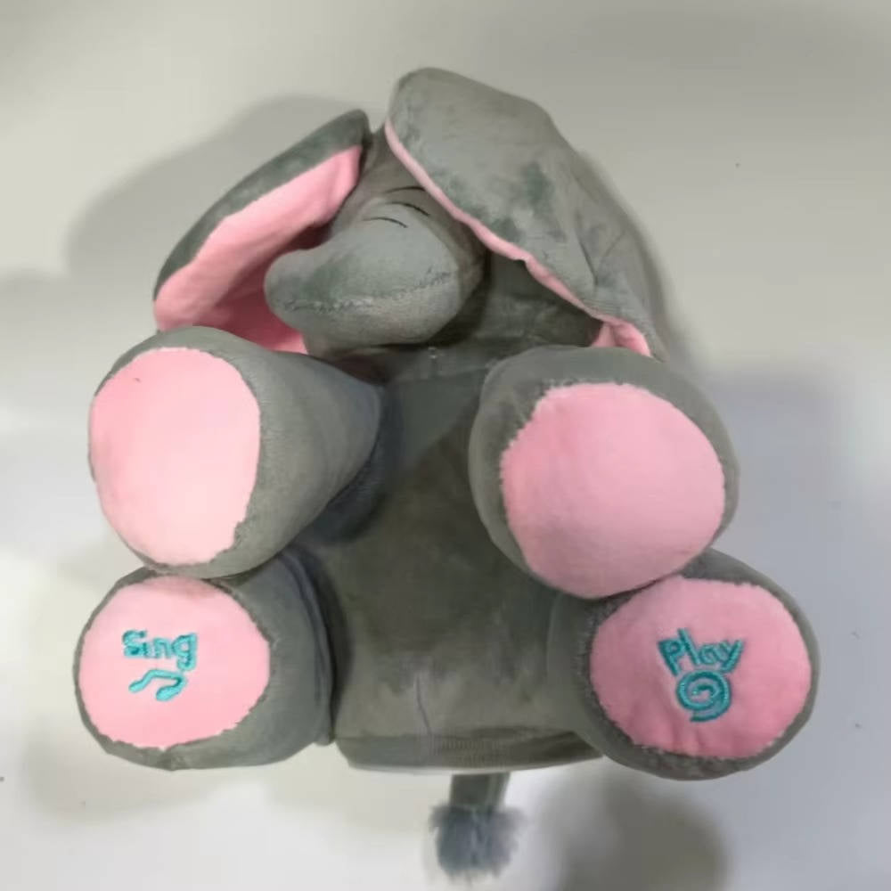 Belro Peek a Boo Talking Elephant toy designed for men, featuring soft fabric and playful elephant design for comfort and fun.