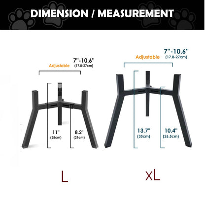 Belro Elevated Dog Bowl Stand in pet supplies, featuring a sturdy stand holding a stainless steel water and food bowl for dogs.