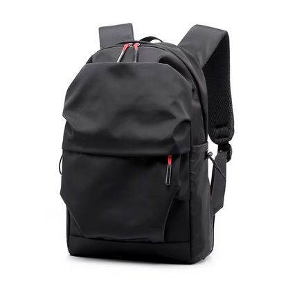 Belro minimalist black backpack designed for laptops, featuring a sleek, modern look suitable for electronics and computer accessories.
