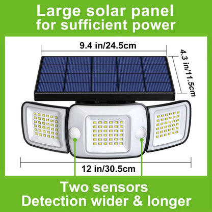 Belro solar powered flood lights with motion sensor for outdoor home and garden illumination, weather-resistant and energy-efficient.