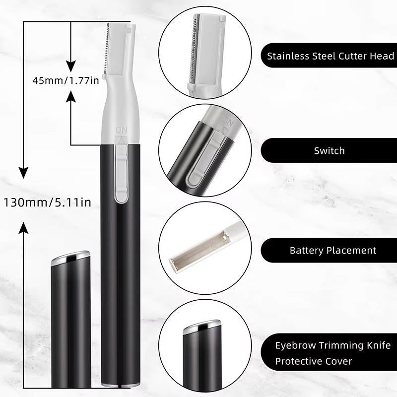 Belro eyebrow trimmer for personal care, compact electronic device with precision blades for grooming eyebrows.