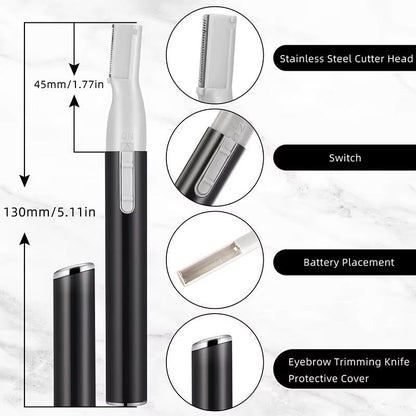 Belro eyebrow trimmer for personal care, compact electronic device with precision blades for grooming eyebrows.