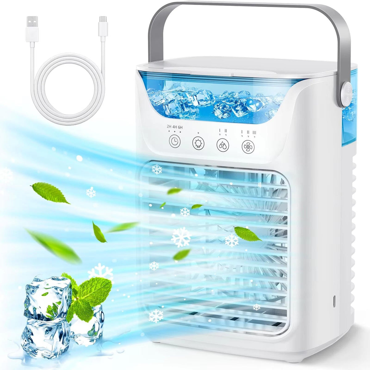 Belro portable air cooler fan for outdoor use, compact and efficient cooling device for home and garden spaces.