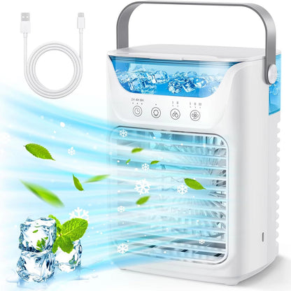 Belro portable air cooler fan for outdoor use, compact and efficient cooling device for home and garden spaces.