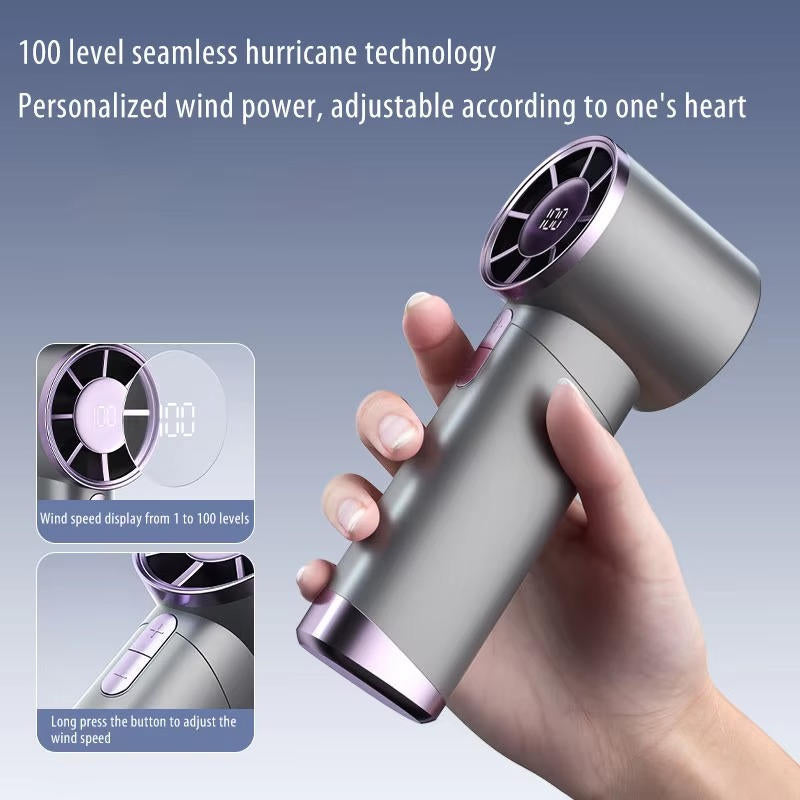Belro portable handheld fan for outdoor use, compact and lightweight for personal cooling in home and garden settings.