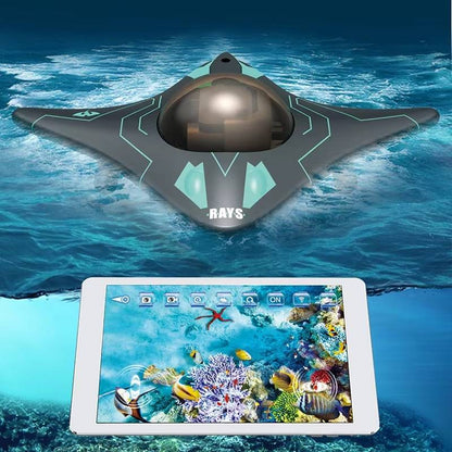 Belro RC submarine with camera, toy underwater drone featuring remote control and built-in camera for underwater exploration.