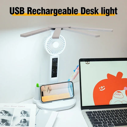 Belro 3-in-1 multifunction desk lamp with adjustable arm and built-in light, perfect for home or office lighting.