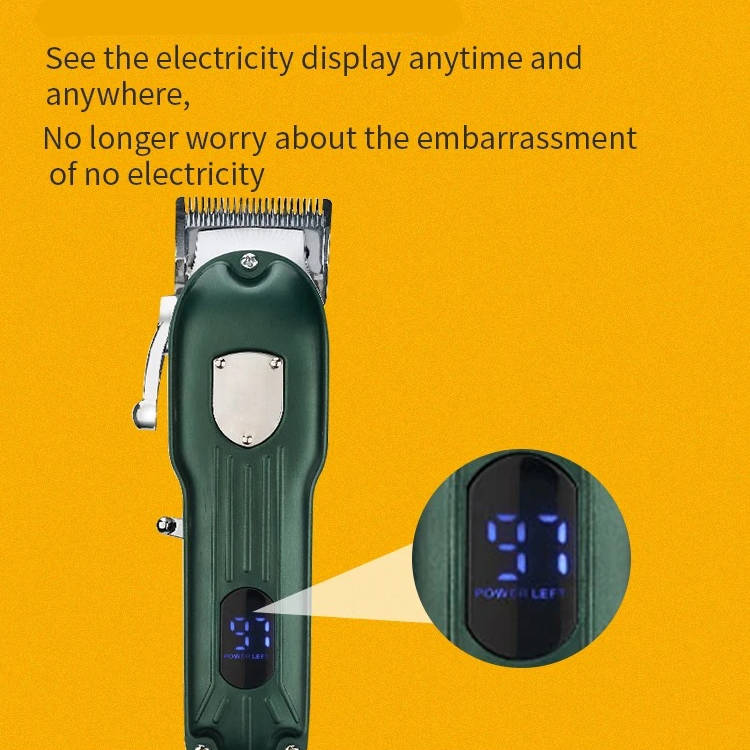 Belro professional dog hair clipper with all-metal body, rechargeable design, suitable for grooming pets.