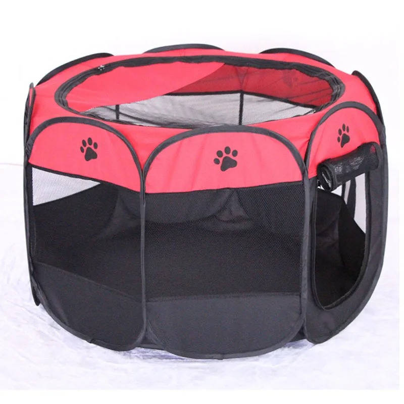 Belro cat and small dog tent for indoor and outdoor use, featuring a cozy fabric shelter with mesh ventilation and doorway opening.