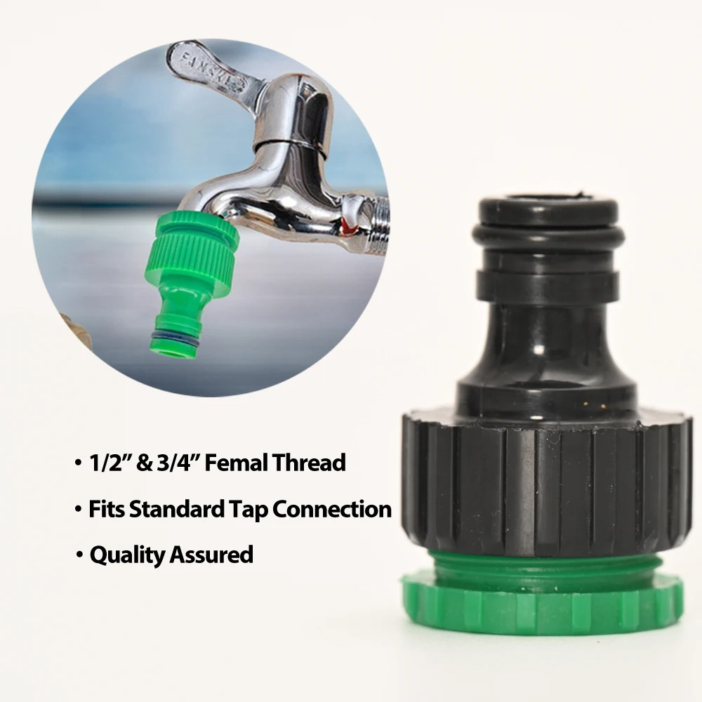 Belro drip irrigation system with automatic timer, tools and hardware for efficient garden watering setup.