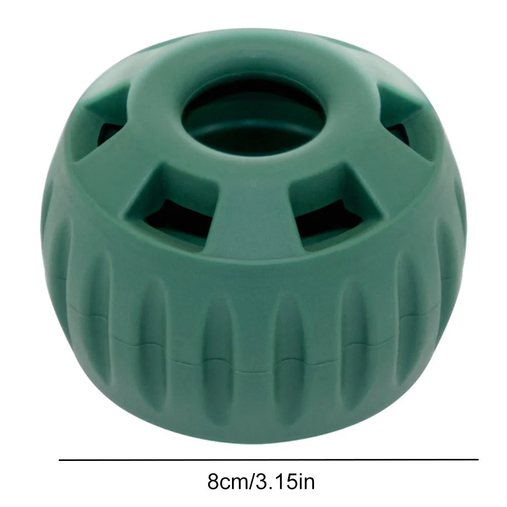 Belro silicone dog slow feeder and refillable chew toy with textured surface, designed for interactive feeding and chewing fun.