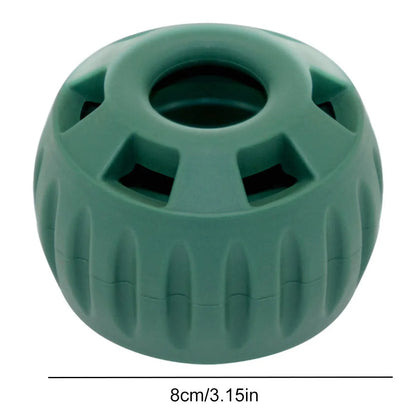Belro silicone dog slow feeder and refillable chew toy with textured surface, designed for interactive feeding and chewing fun.