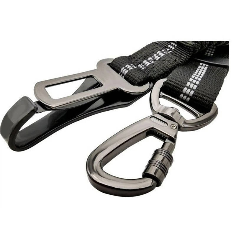 Belro dog car seat safety belt attached to a car seat, ensuring secure travel for pets during car rides.