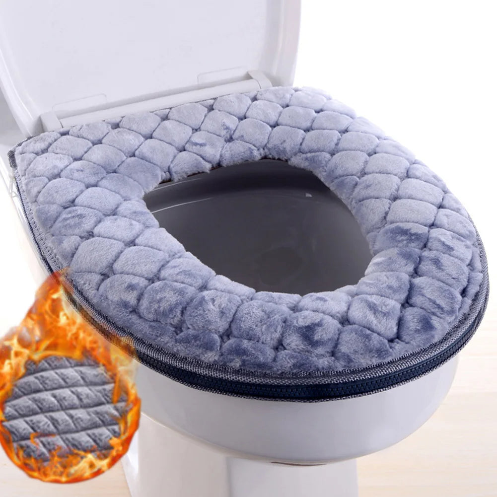 Belro bathroom toilet seat cover measuring 37x44cm, soft and comfortable for improved bathroom hygiene.