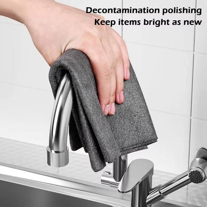 Set of 10 Belro microfiber cloths for cleaning windows, cars, and kitchens, ideal for home and outdoor use.