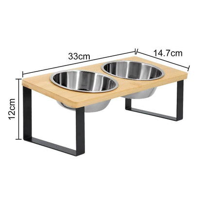 Belro elevated cat bowl for pets, featuring a raised design with stainless steel dish on a sturdy stand, ideal for comfortable feeding.