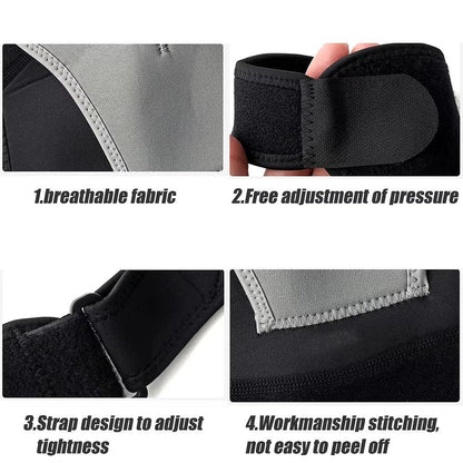 Belro shoulder brace for support and relief, made of breathable material, designed to stabilize and protect the shoulder.