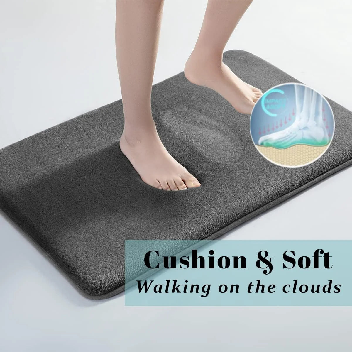 Belro super absorbent floor mat in 40x60cm, soft and durable rug for home entrance or bathroom decor.