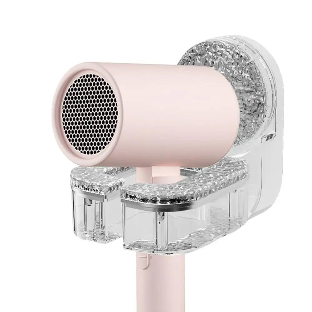 Belro wall-mounted hair dryer holder with suction cup for easy storage of personal care appliances in modern bathrooms