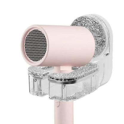 Belro wall-mounted hair dryer holder with suction cup for easy storage of personal care appliances in modern bathrooms
