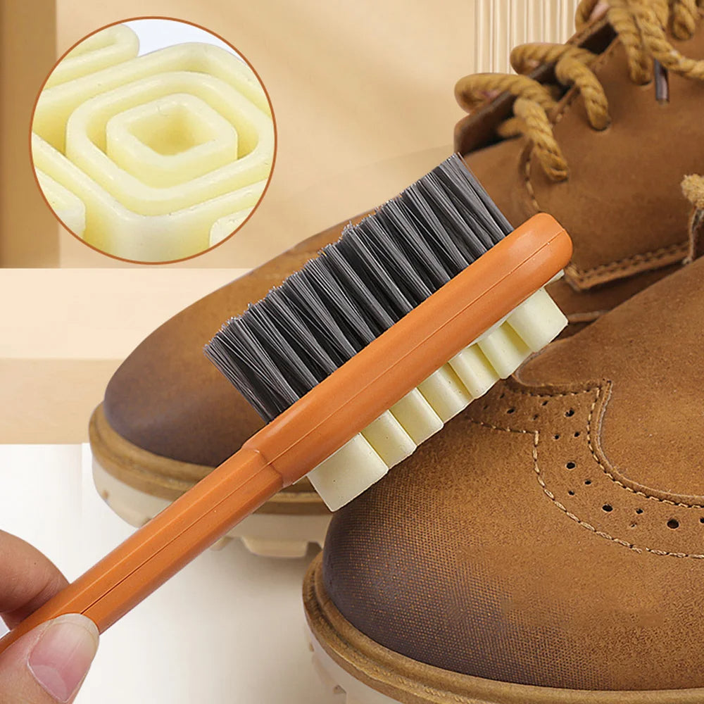Belro suede shoe cleaning brush for footwear, with natural bristles designed to clean and care for suede shoes.