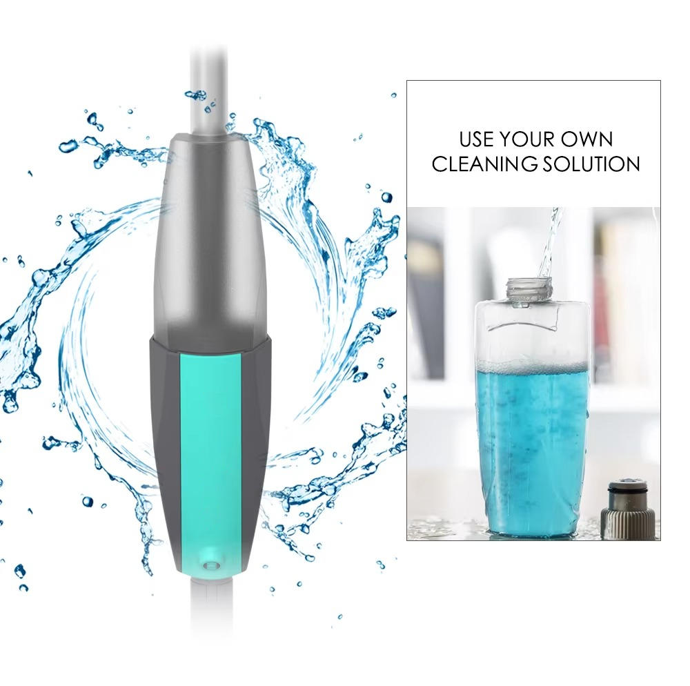 Belro spray mop with adjustable handle and spray nozzle for easy floor cleaning in home and garden spaces.