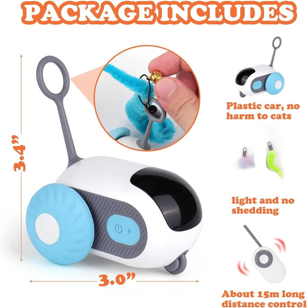 Belro remote control cat toy with colorful design, interactive pet supplies for entertaining cats.