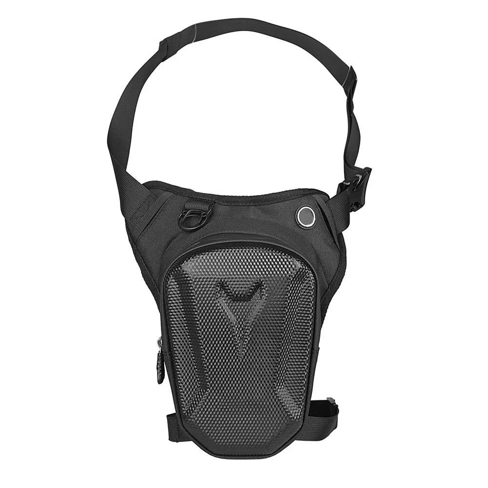 Belro motorcycle leg bag with adjustable straps and multiple compartments for secure storage on riding trips.