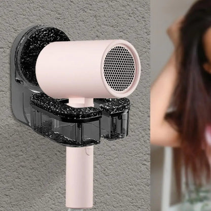 Belro wall-mounted hair dryer holder with suction cup, designed to securely hold hair dryers in personal care spaces.
