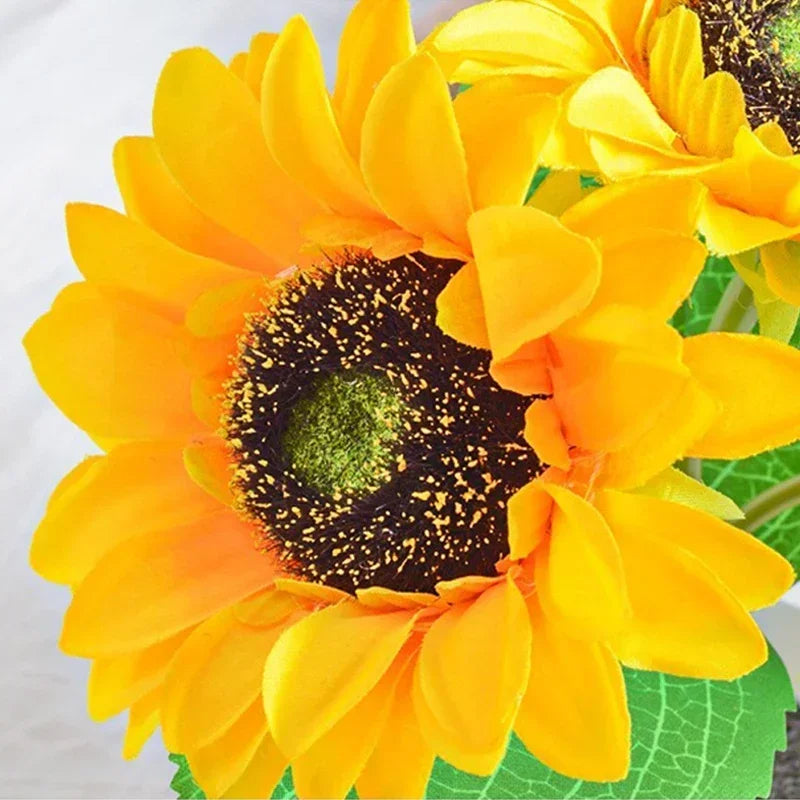 Belro rechargeable sunflower night light glowing softly, designed for cozy lighting in bedrooms or living spaces.