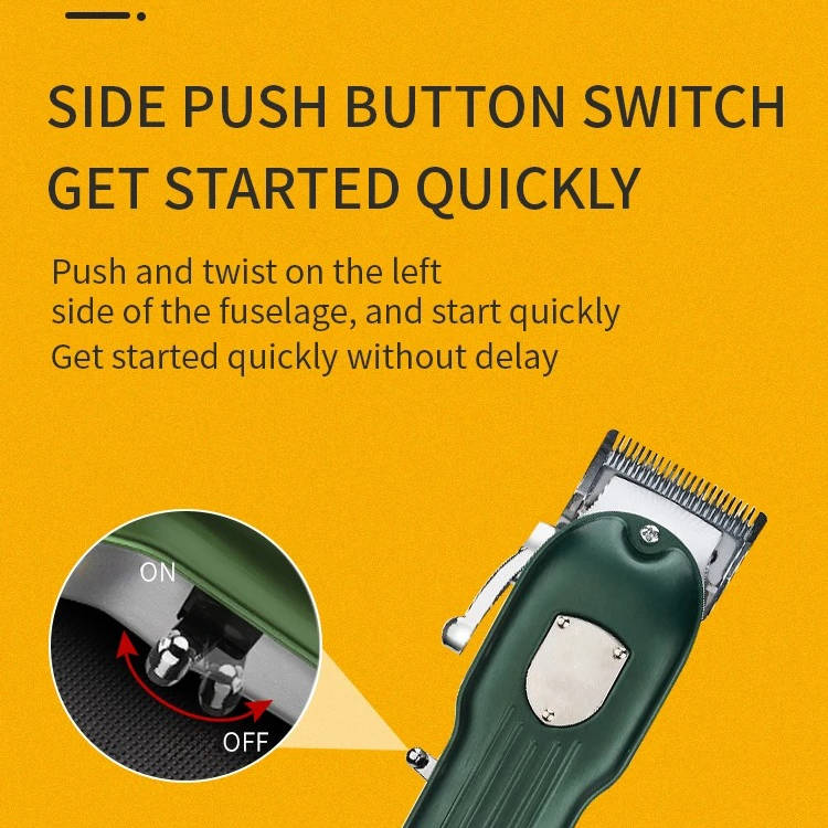 Belro professional dog hair clipper with all-metal body, rechargeable design, suitable for grooming pets.