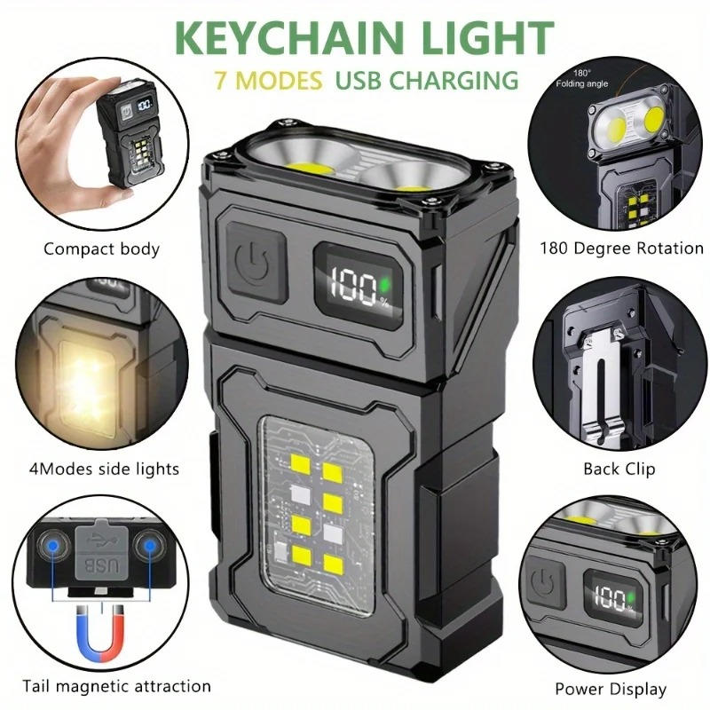 Belro pocket flashlight with compact design, black exterior, and LED light for portable illumination.