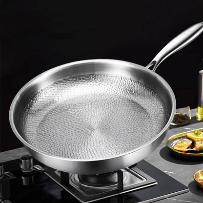 Belro titanium non-stick, non-toxic cookware pan for kitchen and dining, showcasing its sleek, durable design.