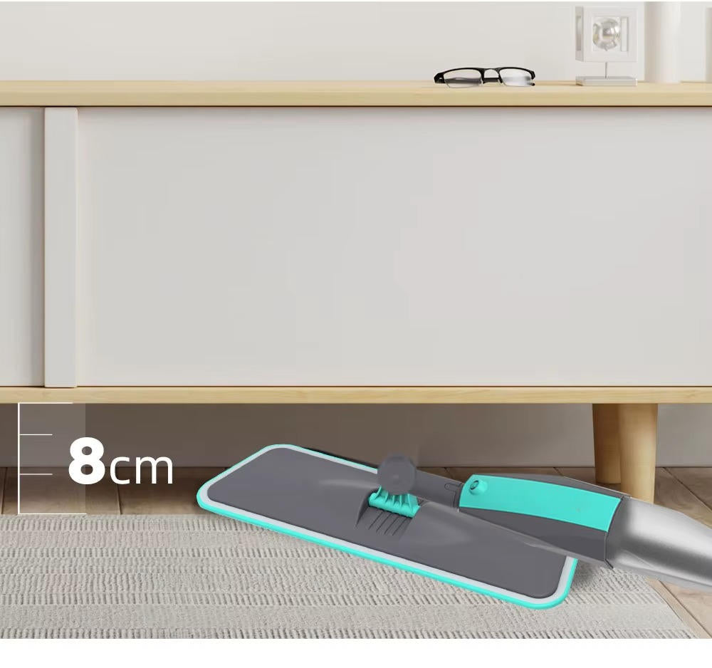Belro Spray Mop for home cleaning with adjustable handle and reusable microfiber pad, perfect for quick floor cleaning.