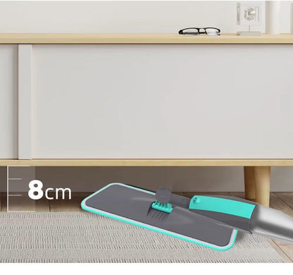 Belro Spray Mop for home cleaning with adjustable handle and reusable microfiber pad, perfect for quick floor cleaning.
