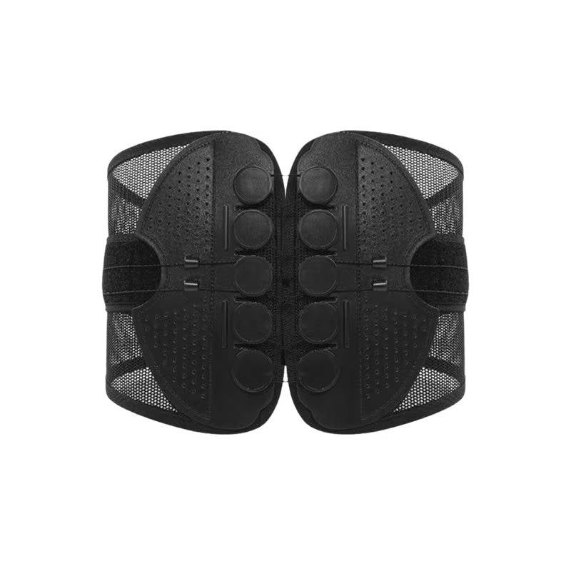 Belro lumbar support brace with adjustable suspenders, designed to provide back support and improve posture.
