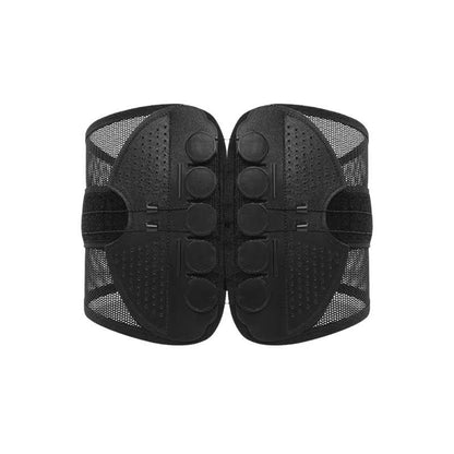 Belro lumbar support brace with adjustable suspenders, designed to provide back support and improve posture.