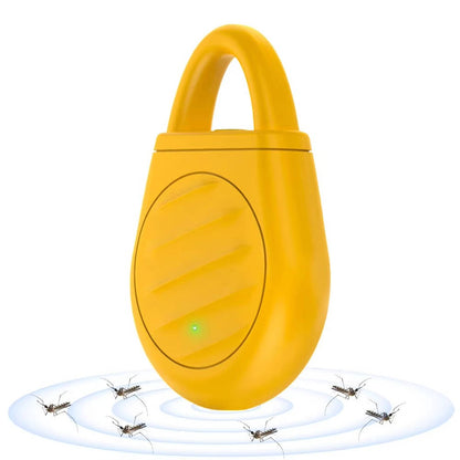 Belro ultrasonic mosquito repellent device for outdoor pest control, shown mounted in a garden setting.